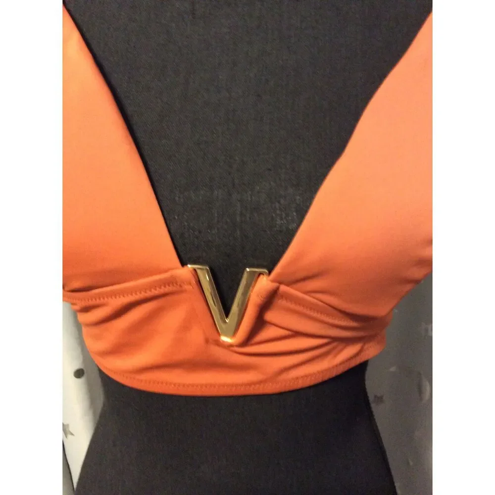 Victoria's Secret Double Back strap Metal V front XL VNC Light padding